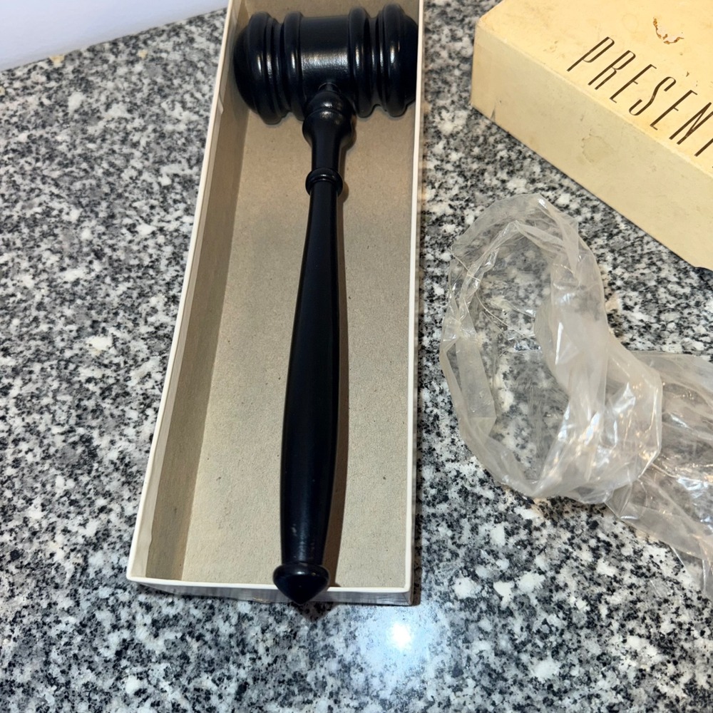 Drueke Vintage Presentation Gavel Unisex 10.25in Black Wood